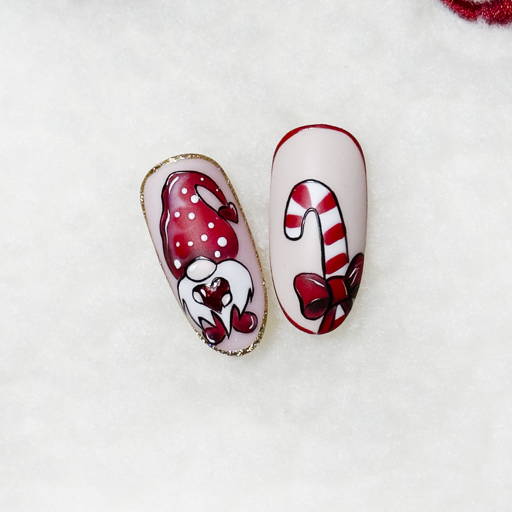 swiateczne zdobienie paznokci