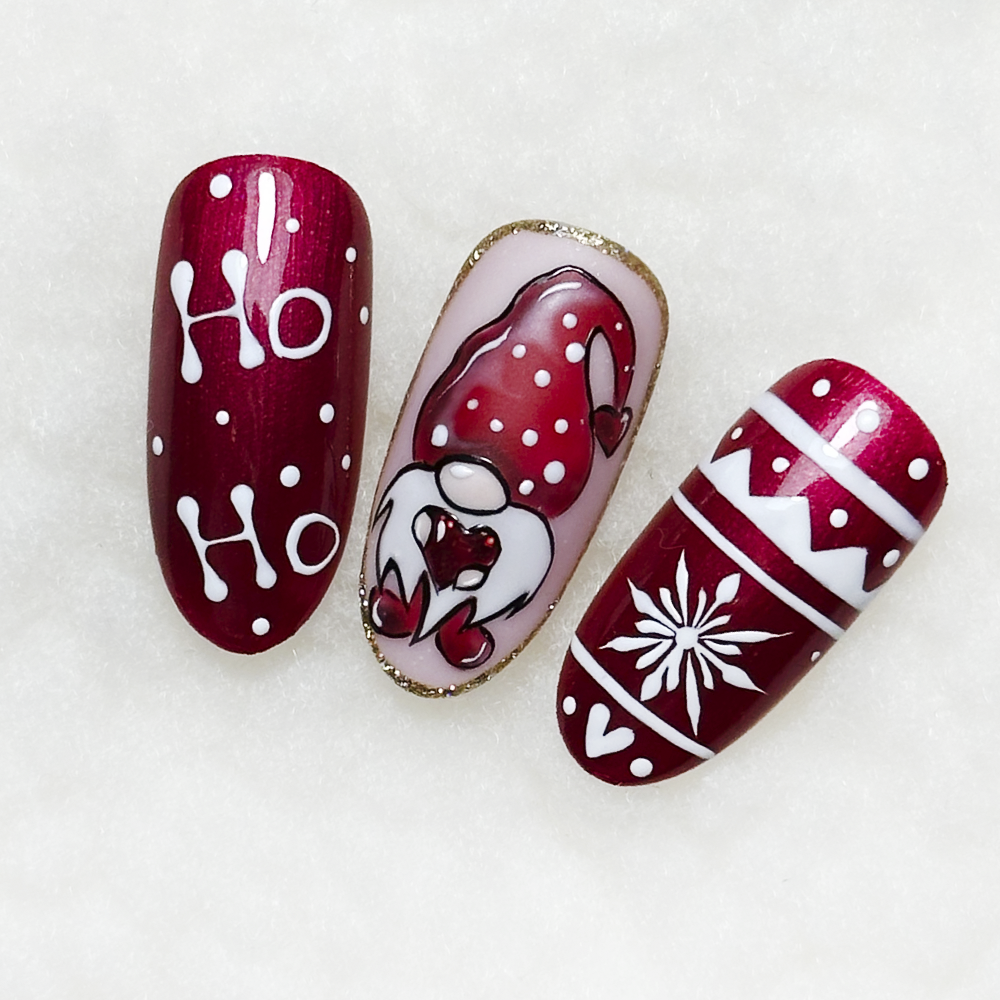 swiateczne zdobienie paznokci